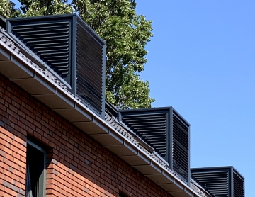 Warmtepomp-schoorsteen