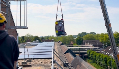 Het veilig transporteren van een cv-ketel met een hijskraan en VGM-plan